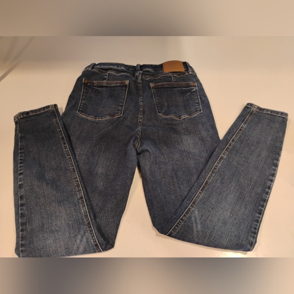 Judy Blue Tan Patch Denim Skinny Jeans
